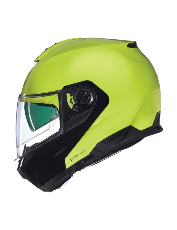 Casco Moto Modulare Nolan N100-6 Mivedi 329 Fluo Green/Black Lucido - 2 Casco Moto Modulare Nolan N100-6 Mivedi 329 Fluo Green/Black Lucido - 2
