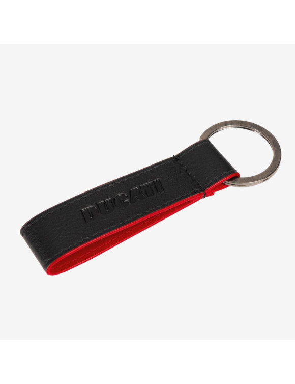 Llavero Original Ducati Firma Cuero Negro 987713560 - 1