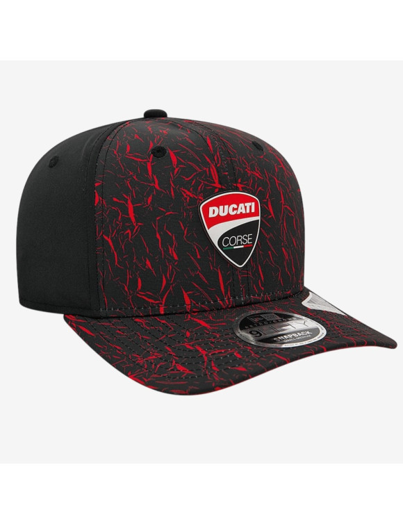Original Ducati DC 950 Crinkle Schwarz/Rot Unisex-Kappe 987712351 - 2