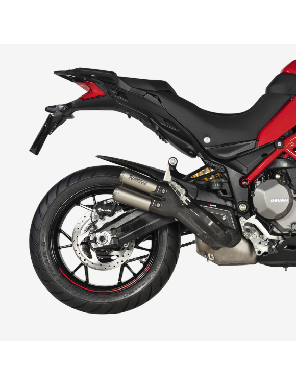 Scarico Doppio Slip-on Akrapovic S-D9SO18-HIFFT per Ducati Multistrada 950 / 950 S / V2 / V2 S - 2