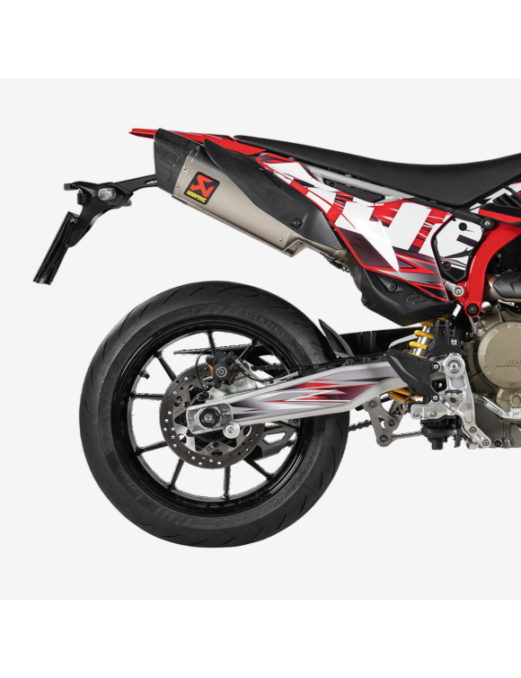 Doppelauspuff Slip-on aus Titan, Homologiert für DUCATI HYPERMOTARD 698 MONO / RVE - Akrapovic S-D6SO2-HAPLT - 2