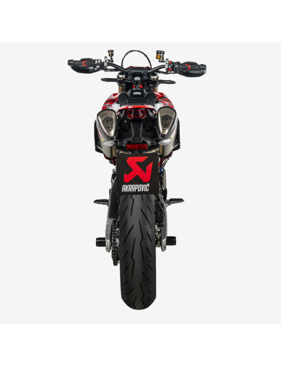 Doppelauspuff Slip-on aus Titan, Homologiert für DUCATI HYPERMOTARD 698 MONO / RVE - Akrapovic S-D6SO2-HAPLT - 3
