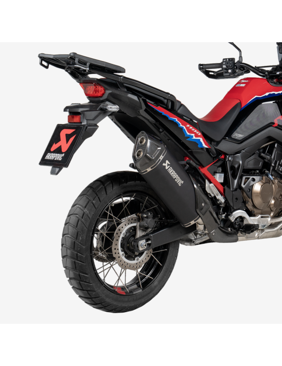 Titanium Slip-on Auspuff, Homologiert, Schwarz für Honda CRF1100L Africa Twin - Akrapovic S-H11SO4-HAFT - 3