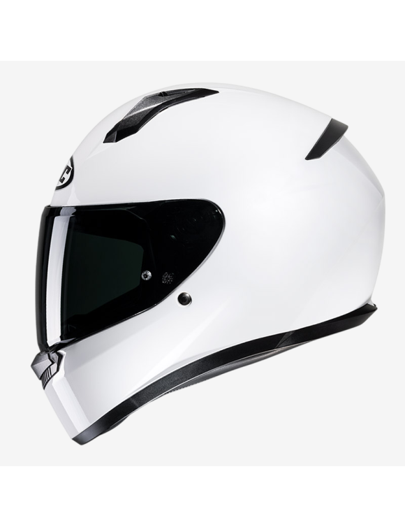 HJC C10 Gloss White Full Face Motorcycle Helmet - 2