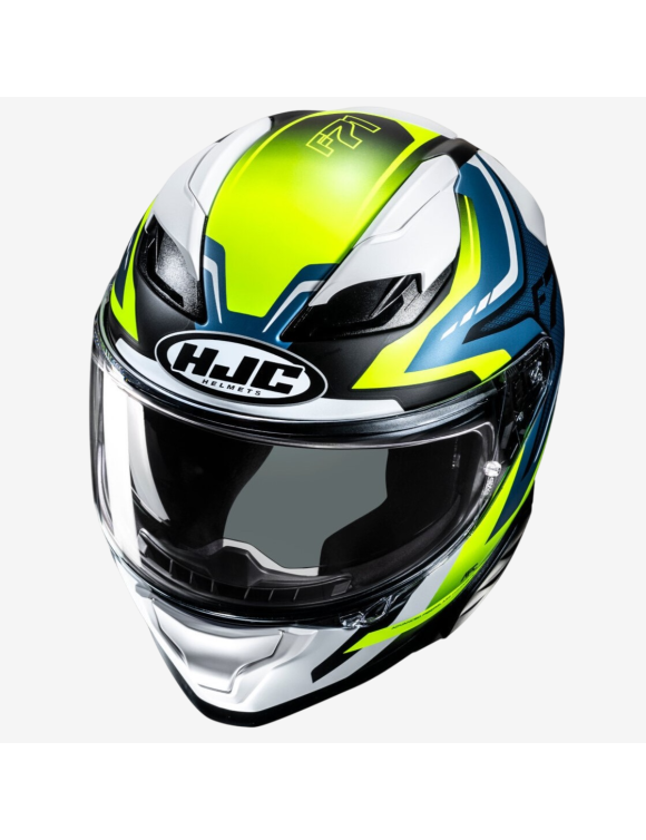 Full-Face Motorcycle Helmet HJC F71 Fes MC3HSF Yellow/Blue Matte 159273 - 2