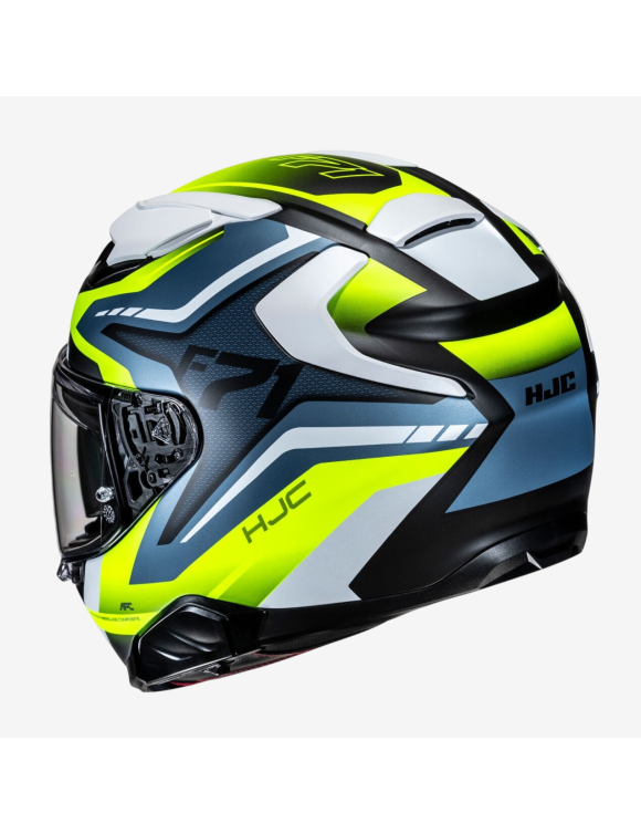 Full-Face Motorcycle Helmet HJC F71 Fes MC3HSF Yellow/Blue Matte 159273 - 5