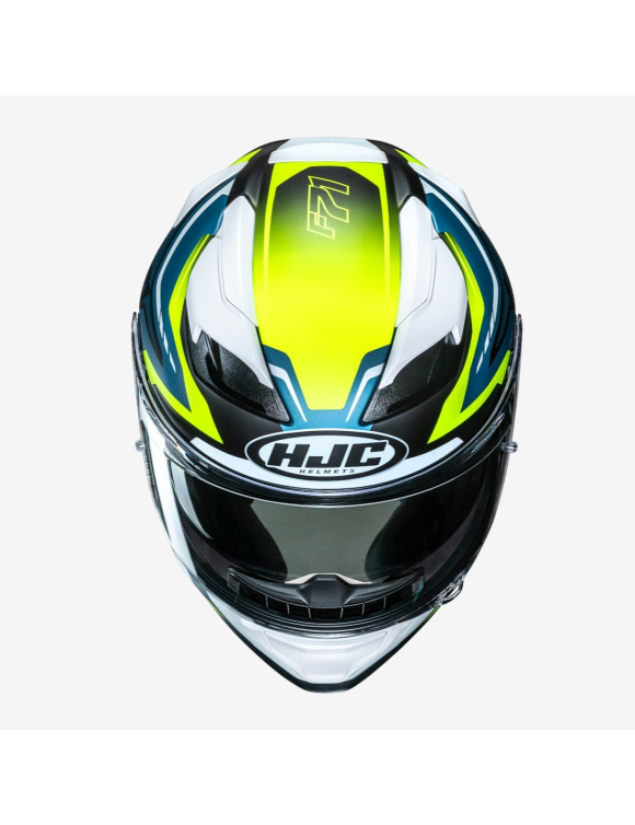 Full-Face Motorcycle Helmet HJC F71 Fes MC3HSF Yellow/Blue Matte 159273 - 3