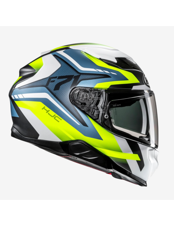 Full-Face Motorcycle Helmet HJC F71 Fes MC3HSF Yellow/Blue Matte 159273 - 4