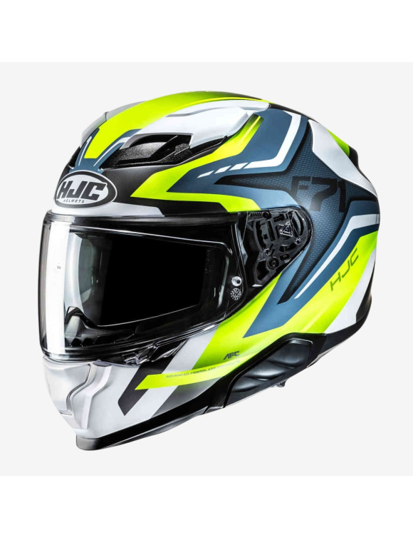 Full-Face Motorcycle Helmet HJC F71 Fes MC3HSF Yellow/Blue Matte 159273 - 1