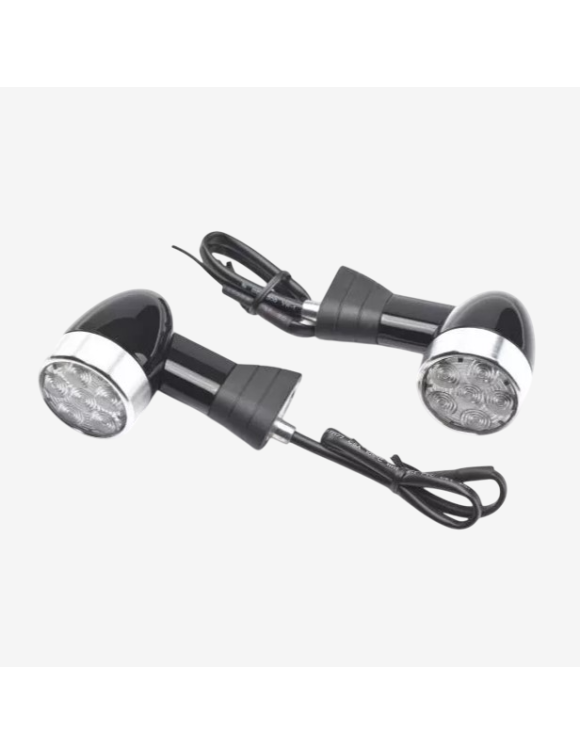 Pareja de Intermitentes de Vástago Corto A9838119 para Triumph Speed Twin 900-1200 - 1 Pareja de Intermitentes de Vástago Corto A9838119 para Triumph Speed Twin 900-1200 - 1