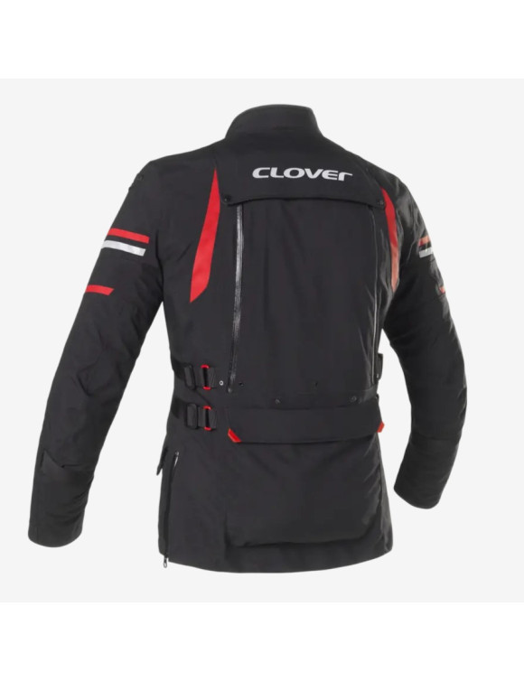 Women's Winter Touring Motorcycle Jacket Clover Laminator-2 WP Lady Black 1711-N/N - 2