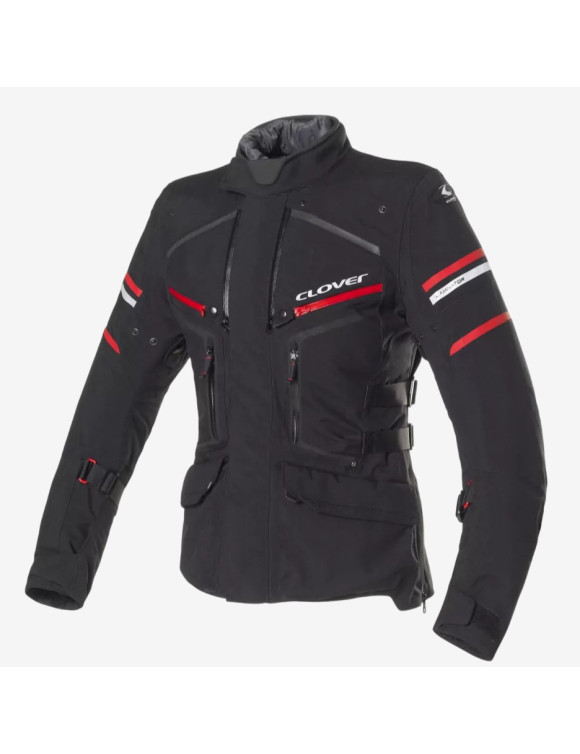 Women's Winter Touring Motorcycle Jacket Clover Laminator-2 WP Lady Black 1711-N/N - 1