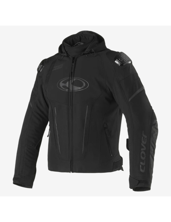 Veste Moto d'Homme Sportive d'Hiver Clover Rainblade-3 WP Noir 17005-N/N - 1