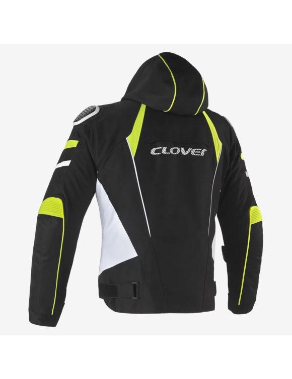 Herren Sportliche Winter Motorradjacke Clover Rainblade-3 WP Schwarz/Gelb 17005-N/G - 2 Herren Sportliche Winter Motorradjacke Clover Rainblade-3 WP Schwarz/Gelb 17005-N/G - 2