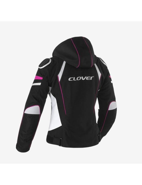 Damen-Winter-Sport-Motorradjacke Clover Rainblade-3 WP Lady Pink/Schwarz 17006-N/FU - 2