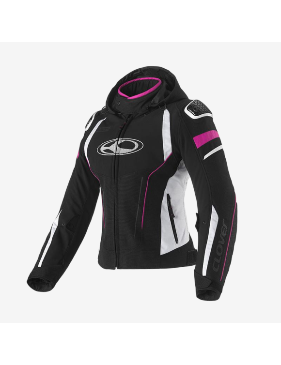 Damen-Winter-Sport-Motorradjacke Clover Rainblade-3 WP Lady Pink/Schwarz 17006-N/FU - 1