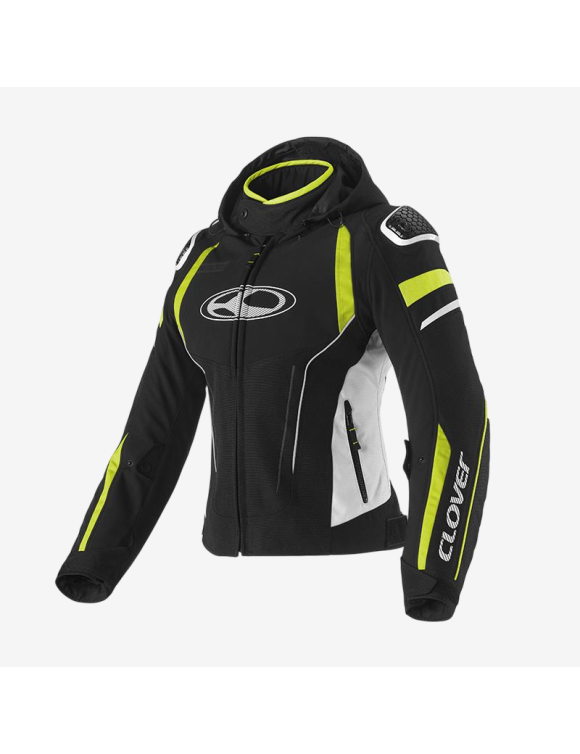 Veste Moto Femme Sport Hiver Clover Rainblade-3 WP Lady Noir/Jaune 17006-N/G - 1 Veste Moto Femme Sport Hiver Clover Rainblade-3 WP Lady Noir/Jaune 17006-N/G - 1