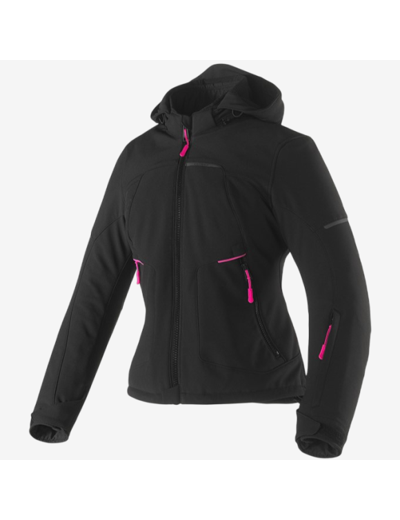 Giacca Moto da Donna Invernale Clover Rambla WP Lady Black/Fucsia 17010-PINK - 1