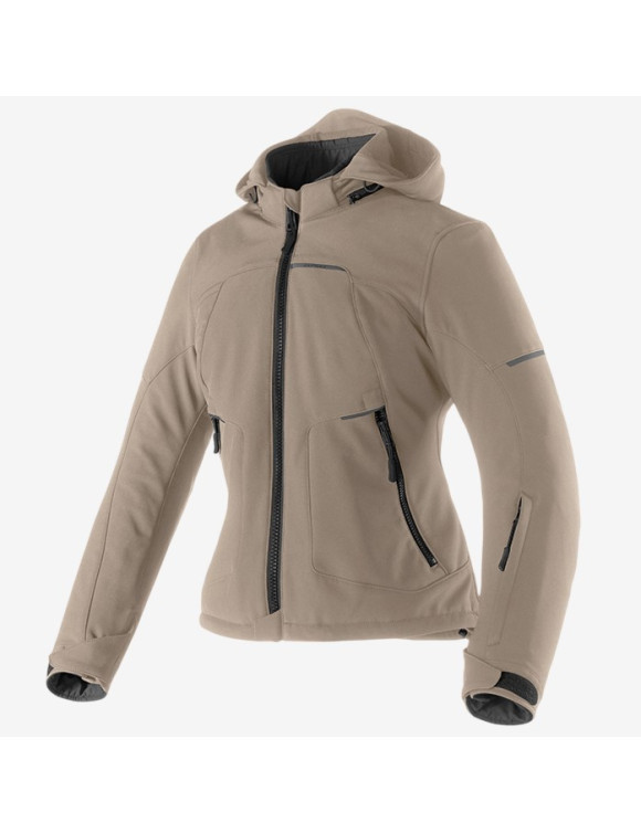 Winter Women's Motorcycle Jacket Clover Rambla WP Lady Sand 17010-SAND - 1