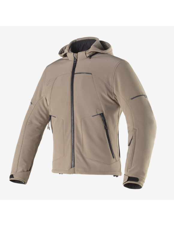 Giacca Moto da Uomo Invernale Clover Rambla WP Sand 17009-SAND - 1