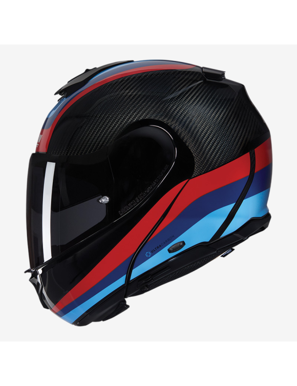 Nolan X-1005 Ultra Carbon Gran Tour 348 Black/Blue Glossy Modular Motorcycle Helmet U15000836348