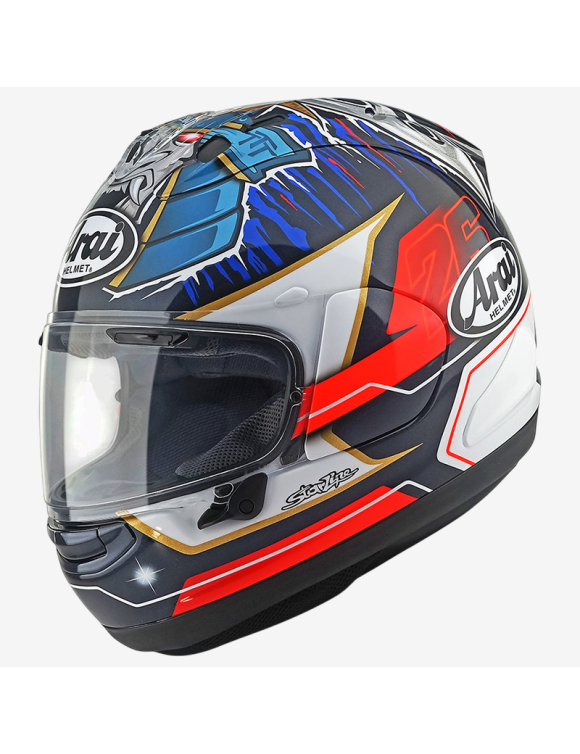 Casque Moto Intégral Arai RX-7 V EVO Pedrosa Shogun Bleu Brillant AR2996PS - 1 Casque Moto Intégral Arai RX-7 V EVO Pedrosa Shogun Bleu Brillant AR2996PS - 1