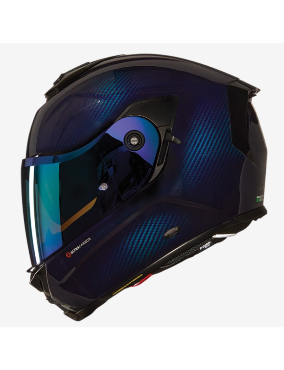 Casco Moto Integrale Nolan X-903 Ultra Carbon Liquido 328 Blue Lucido X9U000845328 - 1