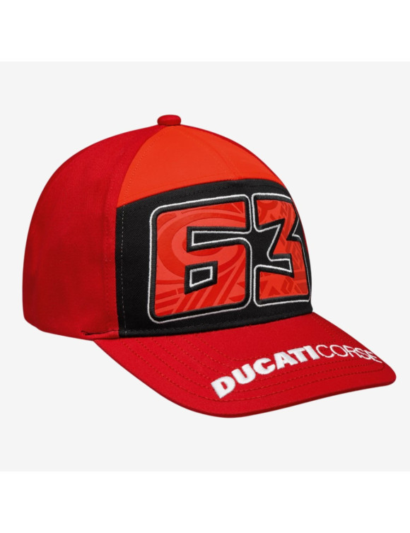 Cappellino Unisex Originale Ducati Dual Pecco Bagnaia 63 987712180 - 1 Cappellino Unisex Originale Ducati Dual Pecco Bagnaia 63 987712180 - 1