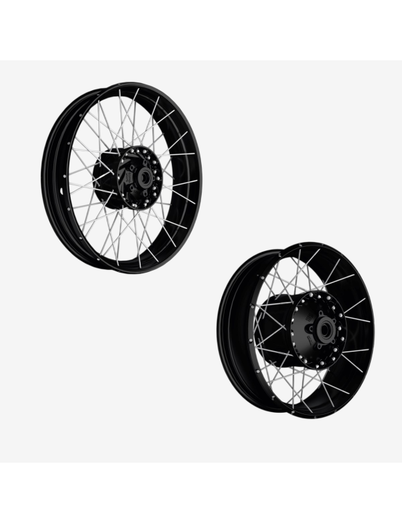 Black Spoked Wheels, 96380261AA, Ducati Multistrada V2