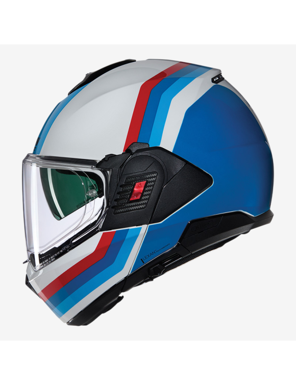 Nolan N120-1 Lineo 347 White/Blue/Red Glossy Modular Motorcycle Helmet N1F000732347