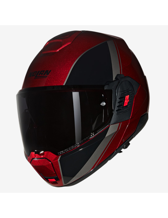 Nolan N120-1 Modularer Motorradhelm, Sonderlackierung 344 Rot/Schwarz glänzend N1F000730344 - 2