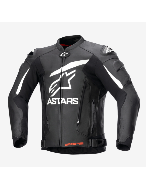 Herren Motorradjacke Alpinestars GP Plus V4 Schwarz/Weiß 310052412 - 2 Herren Motorradjacke Alpinestars GP Plus V4 Schwarz/Weiß 310052412 - 2