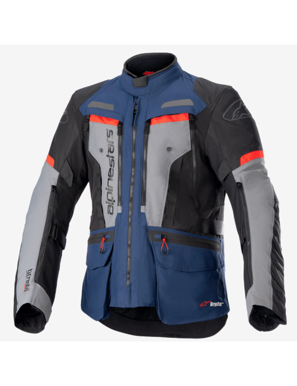 Blouson Moto Homme Alpinestars Bogotà Pro Drystar® Noir/Gris/Bleu 32070237093 - 2