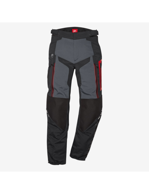 Pantalones de Moto para Mujer Original Ducati Strada C5 Black/Red 9810756 - 1