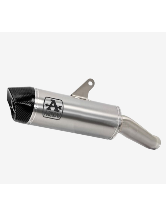 Titanium Exhaust with Carbon End Cap, Approved, Arrow 71953PK, Moto Guzzi V100 Mandello - 1