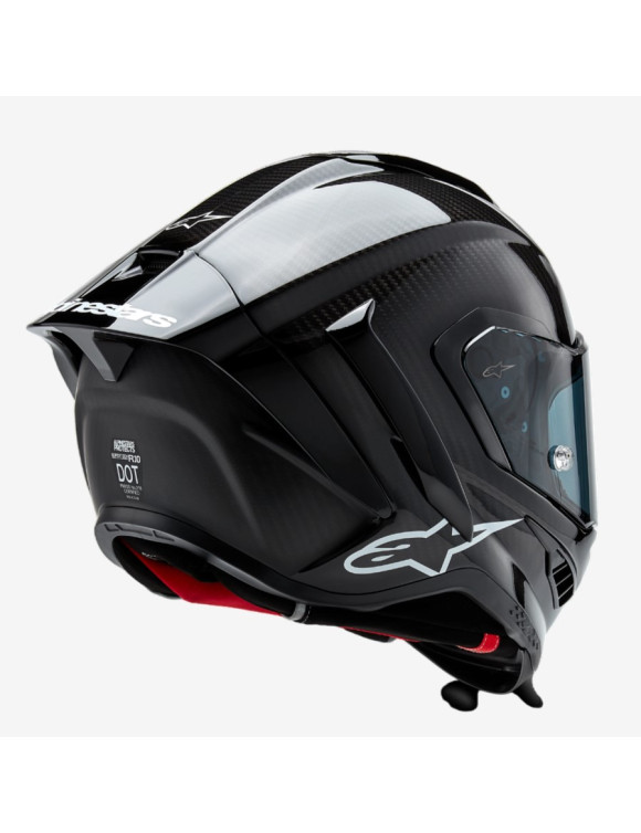 Casco de Moto Integral Alpinestars Supertech R10 Solid Negro Brillante 82001241902 - 6
