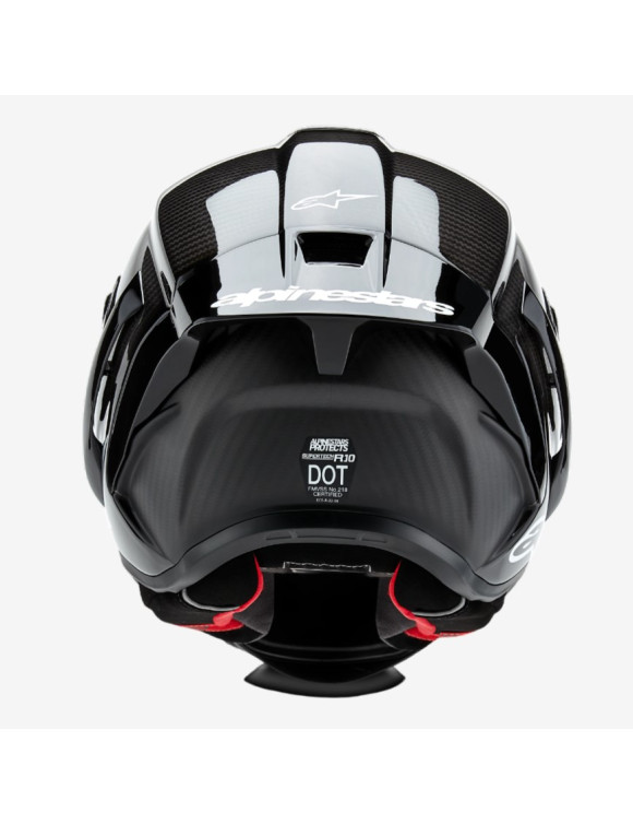 Casco de Moto Integral Alpinestars Supertech R10 Solid Negro Brillante 82001241902 - 7