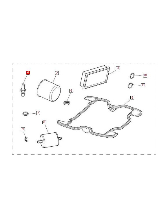 Kit Tagliando Triumph T3990126 per Scrambler 1200 XC/XE - 6 Kit Tagliando Triumph T3990126 per Scrambler 1200 XC/XE - 6