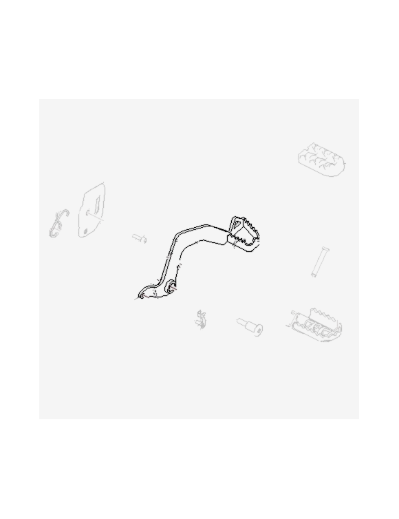 Original Brake Pedal RAE00331/B Royal Enfield HIMALAYAN 450 - 1