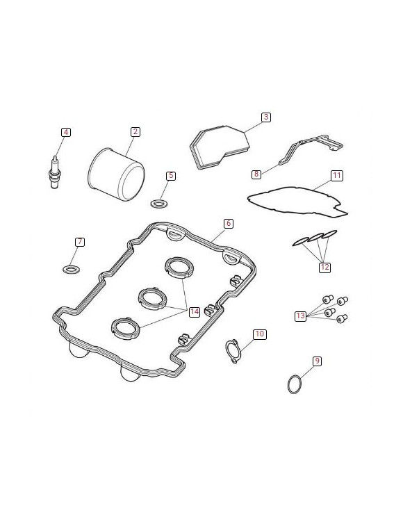 Service Kit, Triumph T3990414, SPEED TRIPLE S and SPEED TRIPLE R - 5 Service Kit, Triumph T3990414, SPEED TRIPLE S and SPEED TRIPLE R - 5