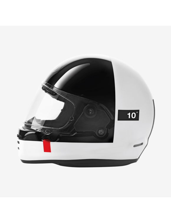 Casque Moto Intégral Original Ducati Scrambler Rizoma Blanc/Noir Brillant 98109560 - 1