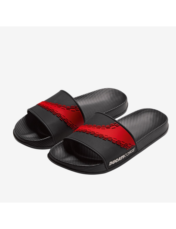 Ciabatte da Uomo Originali Ducati Corse Wake Black/Red 98771287 - 1