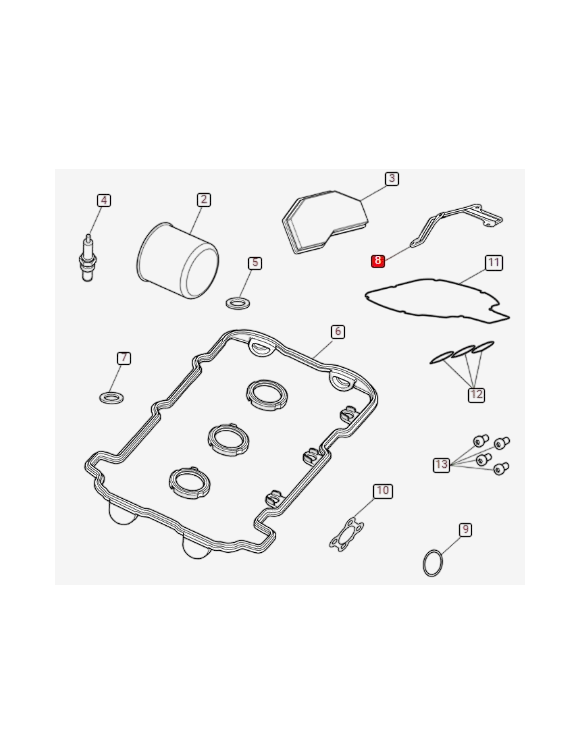 Kit Tagliando, Triumph T3990614, SPEED TRIPLE S e SPEED TRIPLE RS - 2 Kit Tagliando, Triumph T3990614, SPEED TRIPLE S e SPEED TRIPLE RS - 2