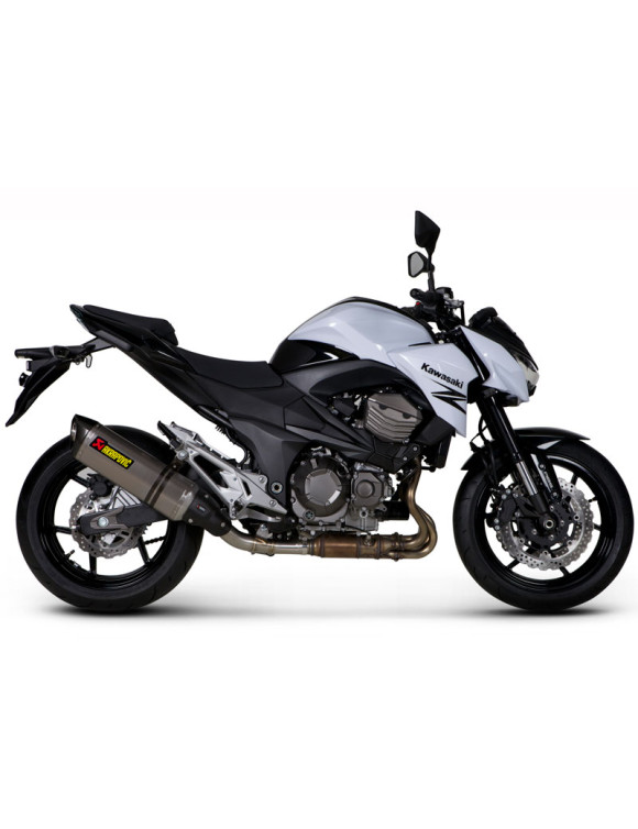 Pot d'échappement Akrapovic Street Legal pour Kawasaki Z800 E, en titane - 2