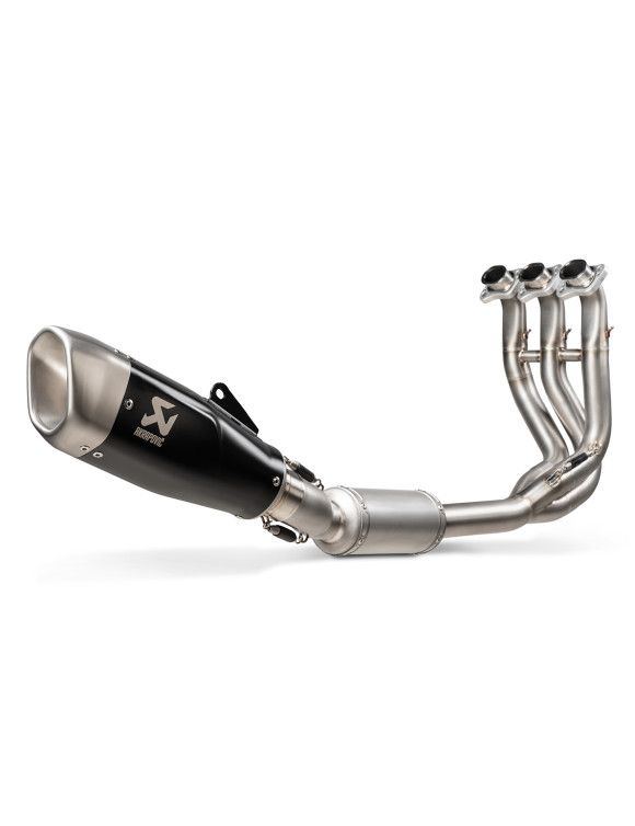 Akrapovic black titanium racing full exhaust for Triumph Trident 660, years 2021-2024 - 1