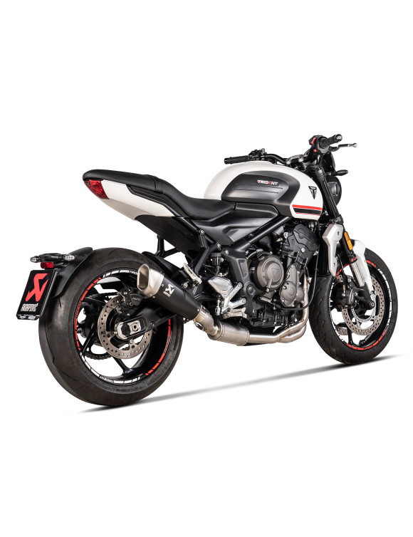 Akrapovic black titanium racing full exhaust for Triumph Trident 660, years 2021-2024 - 3