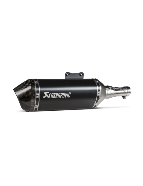 Akrapovic Slip-On-Schalldämpfer aus schwarzem Edelstahl für Vespa Primavera / Sprint 125, Baujahre 2021-2022 - 1 Akrapovic Slip-On-Schalldämpfer aus schwarzem Edelstahl für Vespa Primavera / Sprint 125, Baujahre 2021-2022 - 1