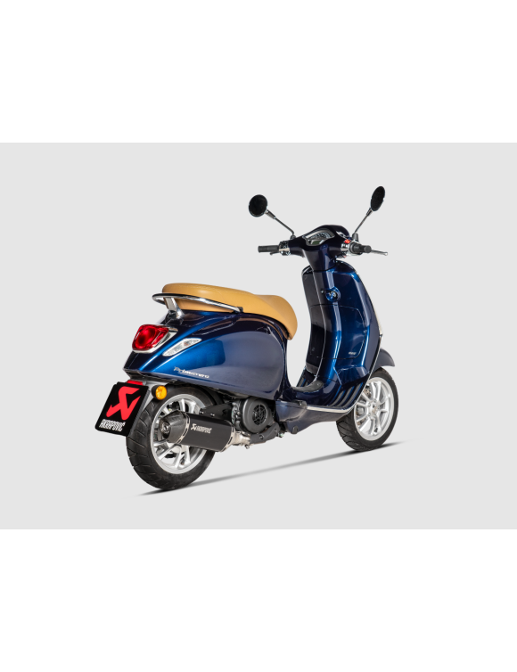 Silenciador Slip-On Akrapovic de acero inoxidable negro para Vespa Primavera / Sprint 125, años 2021-2022 - 3 Silenciador Slip-On Akrapovic de acero inoxidable negro para Vespa Primavera / Sprint 125, años 2021-2022 - 3