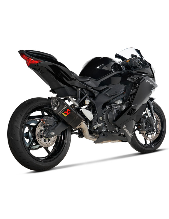 Scarico completo in inox carbonio Akrapovic per Kawasaki Ninja ZX-25R, anni 2020-2023 - 3