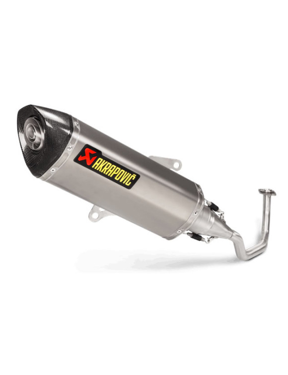 Complete Akrapovic stainless steel racing exhaust for Honda Forza 125, years 2017-2020 - 1